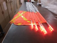 12V-24V LED Drapeau de sécurité Mining Pick-up LED Flagpole Light Off-road Beach Buggy Flag avec lumière LED