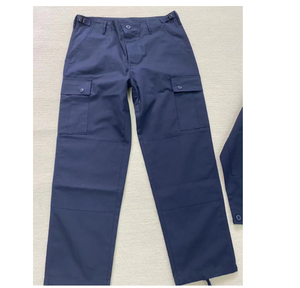 DFPU0166 Chaqueta BDU azul personalizada, pantalones BDU azul marino, traje uniforme, pantalones cargo grandes con múltiples bolsillos - Product Image 5