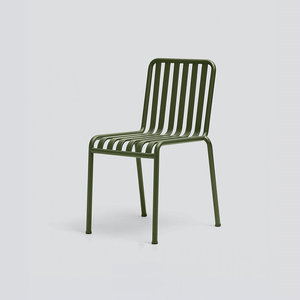 2025 moderna sala <span class=keywords><strong>da</strong></span> pranzo all'aperto <span class=keywords><strong>tavolo</strong></span> e sedie in metallo <span class=keywords><strong>verde</strong></span> durevole per l'uso del parco - Product Image 3
