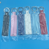 Porte-clés en cuir coloré avec lettres personnalisées de 8 mm et 10 mm de largeur, étiquette métallique, porte-clés en métal
