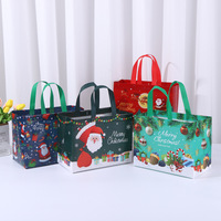 Kerstcadeautasjes, aanpasbare hittegeperste verpakkingszakken, bedrukte logo's, gelamineerde non-woven draagtassen