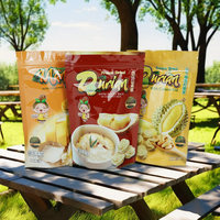 Fabricant d'étiquettes uniques imprimées personnalisées pour les sacs de scellage d'emballage alimentaire Durian Sticky Riz Jelly Noodle Chewing-gum