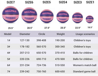 WELLMAN YWQ-701 Ballon de basketball en PU à 16 panneaux, à moitié rainuré, taille 7, couleur personnalisable, logo OEM pour club/équipe