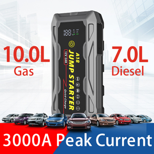 74000mWh 6000A เครื่องจั๊มสตาร์ทรถยนต์แบบฉุกเฉินเครื่องชาร์จแบตเตอรี่12V แบบพกพาได้3000A สูงสุด - Product Image 2