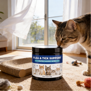 Friandises à mâcher bio anti-<span class=keywords><strong>puces</strong></span> et tiques pour chatons et chats adultes OEM/ODM - Approuvées par les vétérinaires, soutien immunitaire sûr, huile de coco et calcium, 2,5 kg, friandises molles - Product Image 4
