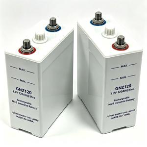 KPM120 IEC60623แบตเตอรี่อัลคาไลน์นิกเกิลแคดเมียม (NiCd) 120AH 1.2V แบบชาร์จไฟได้ GNZ120ปานกลาง - Product Image 1