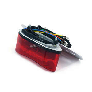 Lente della motocicletta luci LED integrato freno di coda di arresto di funzionamento lampadina per moto coda indicatore di direzione di coda - Product Image 5