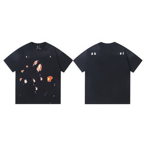 <span class=keywords><strong>T</strong></span>-shirt tendance Saimt Michell pour hommes, style streetwear américain, 100% coton, délavé à l'acide, vintage, manches courtes, vente en gros - Product Image 3