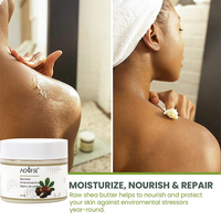 Beurre de Karité Brut Fouetté 100% Pur du Ghana Africain Biologique pour le Corps et les Cheveux Hydratant, Non Raffiné, en Gros