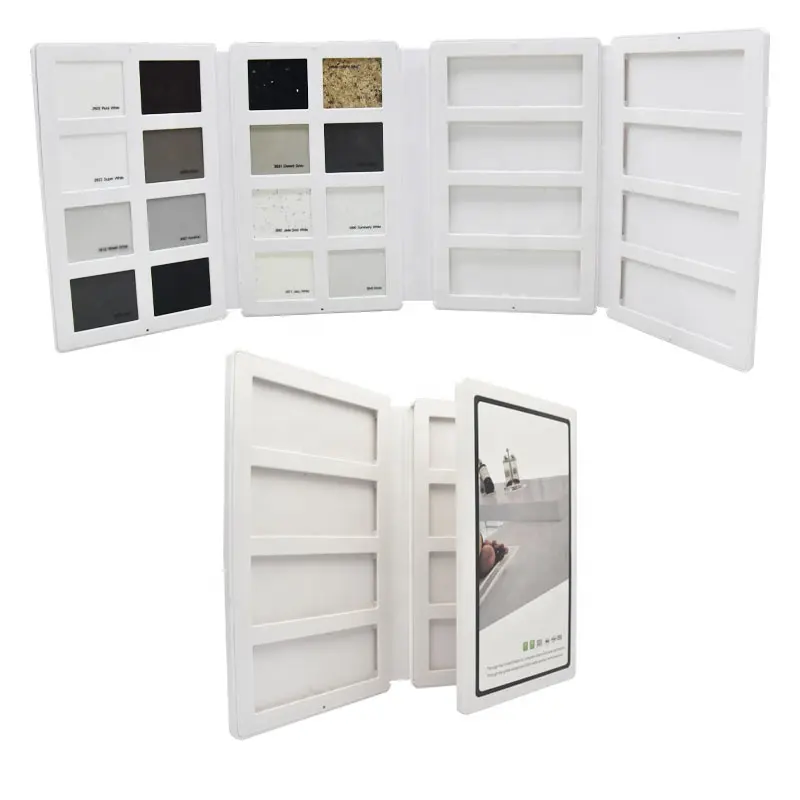 Modern Custom Specimen Granite Catalogue Portable Cardboard Factory Stone Sample Folder Plastic Tile Display Book