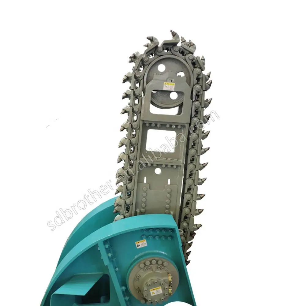 굴삭기 록 Chain Saw 대 한 굴삭기