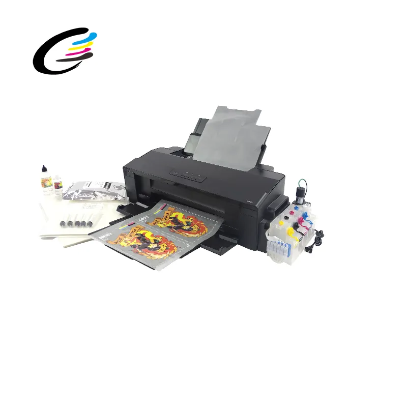 Fcolor A3 A3 Blatt 6 Farben Desktop Inkjet Wärme übertragung Dtf Pet Film Drucker für Epson L1800 Drucker