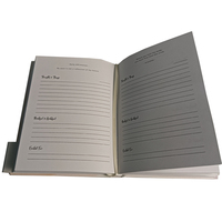 Vente en gros Carnet à couverture rigide Journal de réflexion et de gratitude de 5 minutes Bloc-notes et agenda imprimés avec bande abdominale