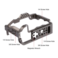 Cage de caméra stabilisatrice en aluminium de haute qualité PULUZ pour TikTok, vlogging, photographie d'action sportive - Compatible avec Canon EOS