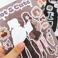 Individuelles Anime-Aufkleber-Set für Scrapbook-Journal-Dekoration und Kreatives Schreibwaren-Design