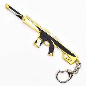 玩具金属枪12厘米Valorant Prime幻影Cosplay金属锌合金游戏模型枪形钥匙扣