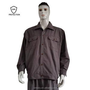 Nuovo Stile Set Camicia Casual e Pantaloni da Uomo con Schermatura EMF, in Tessuto di Fibra d'Acciaio Tinto in Filo, Resistente al Lavaggio, Abbigliamento Faraday - Product Image 3