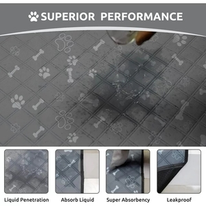 Almofadas absorventes para urina de cachorros, tapete de urina para treinamento de cães, tapete digital à prova d'água, lavável e absorvente para cães, roupa ideal para treinamento - Product Image 2