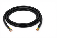 Câble d'alimentation industriel flexible H05VV-F, norme européenne, 300/500V, PVC, multiconducteurs, cuivre sans oxygène, CE CPR, pour usage domestique