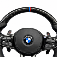 Volant en fibre de carbone personnalisé pour BMW F30 F10 F15 F16 F06 F32 F26 F25 E90 M3 M5 Accessoires intérieurs de voiture de course