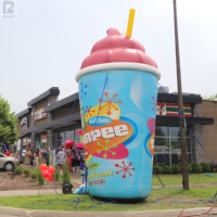 Offre Spéciale : Gobelet Géant Gonflable Personnalisé avec Logo pour Milkshake, Modèle Publicitaire Gonflable avec Paille pour Événements/Commerces de Boissons