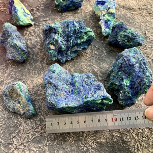 Commercio all'ingrosso di cristallo naturale minerali di guarigione di pietra Azurite con Malachite <span class=keywords><strong>minerale</strong></span> ruvido roccia ruvida Azurite esemplare per la decorazione - Product Image 6