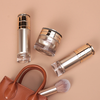 OEM/ODM Ensemble d'Emballage de Flacon de Soin de la Peau Petg GOLD personnalisé de 30/50/60/80/100/150ml Bouteille de Lotion Ronde Pot Cosmétique
