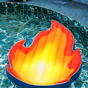Piscine gonflable extérieure <span class=keywords><strong>avec</strong></span> le flotteur de <span class=keywords><strong>plage</strong></span> de PVC de conception de flamme et le lit de matelas d'air - Product Image 4