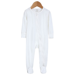 Hot Bamboo Pattern Pajamas Sleepwear Baby Patternless <strong>Pyjamas</strong> 95% Bamboo 5% Spandex Custom Baby Pajamas - Product Image 6