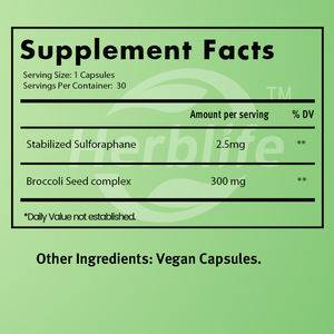 Suplemento de Brócoli en Cápsulas Veganas - Extracto de Sulforafano Naturalmente Estabilizado para Niños - 30 Cápsulas - Venta al por Mayor - Personalizable - Product Image 3