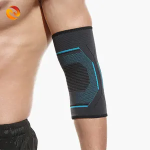 Großhandel 3D Nylon Elastic Elbow Sleeves Klammer Kompression Tennis Arm Ärmel Atmungsaktive Elbow Support