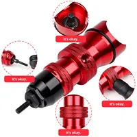 Pistola Manual para Tuercas M3 M4 M5 M6 M8 M10, Cabezal de Conversión de Aleación de Aluminio, Grado Industrial, Taladro para Remaches, 26V, Trabajo en Madera, OEM ODM