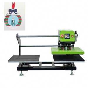 Pneumatic Double Station Hot Stamping <b>Machine</b> <b>Clothes</b> T-shirt Hot Stamping Printing Hot Stamping Transfer <b>Machine</b> - Product Image 2