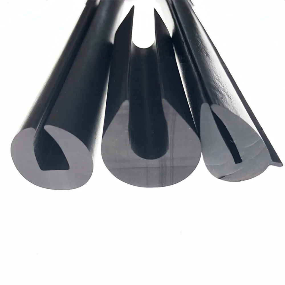 Nero Hollow PVC di Plastica IN PVC Striscia di Guarnizione In Gomma per le Attrezzature