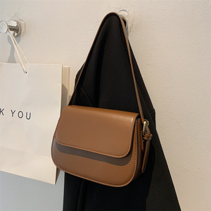 Petit sac à bandoulière carré en cuir PU souple rétro Sac à main pour jeunes femmes Mini sacs à main pour femmes - Product Image 3