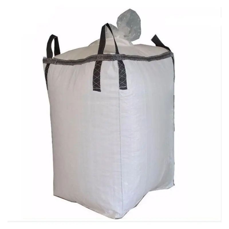 1000kg bakire polipropilen Jumbo büyük çanta PP toplu geri dönüşüm çantası satışa 5:1 500-3000kg FIBC çanta