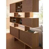 Mueble de Almacenamiento Creativo de Estilo Chino en Madera Maciza Hecho a Mano para Organización de Sala de Estar y Mobiliario del Hogar