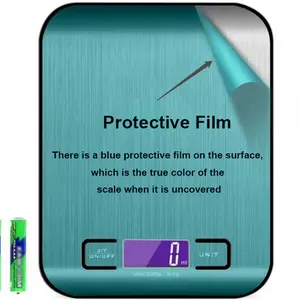 उच्च सटीकता 5 किलो स्टेनलेस स्टील डिजिटल इलेक्ट्रॉनिक रसोई के पैमाने पर भोजन का वजन - Product Image 3