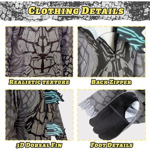 Disfraz de Dinosaurio SINSEN para Niños, Mono de Tiranosaurio Rex con Máscara y Cola, Disfraz para Fiesta de Halloween, Talla Infantil - Product Image 5