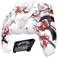 EXtremeRate LUNA coque avant de remplacement pour manette de jeu personnalisée redessinée pour plaque frontale de contrôleur PS5 avec couvercle de pavé tactile