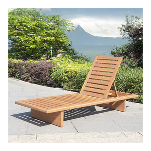 Plate-forme <span class=keywords><strong>en</strong></span> <span class=keywords><strong>bois</strong></span> de teck salon extérieur <span class=keywords><strong>lit</strong></span> de jour chaise de plage pliante <span class=keywords><strong>lit</strong></span> de mer pour l'utilisation de la piscine au bord de la piscine - Product Image 1