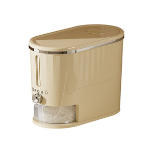 Uforu Rice <b>Storage</b> Container 20kg Sealed Insect Proof Kitchen Food Grade Large Capacity Rectangle Shape - Product Image 1