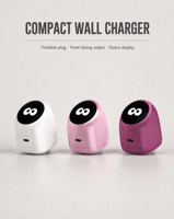 Nouveau modèle de chargeur mural USB C GaN 45W, adaptateur de charge rapide PD 3.0 avec affichage de puissance TFT, prise pliable