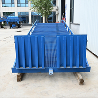 Yüksek Kapasiteli 15 Ton Mobil Çelik Yard Rampası Hidrolik Konteyner Tam Boy Entegre Forklift Yükleme Rampası LANSHENG