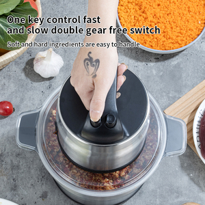 Big Large Yam Pounder Heavy Duty 6L 8L 10L 15L Vegetable Chopper Commercial Kitchen Electric Food Processor <b>Machine</b> - Product Image 6
