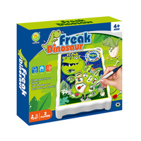Jouets Zhiqu, dinosaure électrique transfrontalier, jeu de plateau tactile, jouets éducatifs unisexes, plastique, 5-7 ans, coordination œil-main