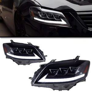 Phares LED <span class=keywords><strong>H7</strong></span> pour Toyota Camry 2009-2011 – Kit de modification avec lentille DRL et clignotant dynamique ambre – Ajustement parfait - Product Image 1