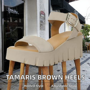 Sandales compensées à plateforme pour femme, à bride cheville, bout ouvert, décontractées et à talons - Product Image 2