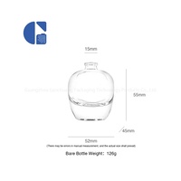 Flacon de parfum miniature en verre de 30 ml inspiré des galets, forme organique symétrique, flacons de parfum à fond épais, emballage de parfum haut de gamme