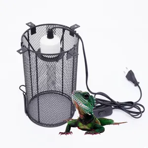 Couvercle de lampe Anti-brûlure en treillis métallique, Cage de protection pour Reptile, abat-jour chauffant en maille pour Reptiles, nouveau Style